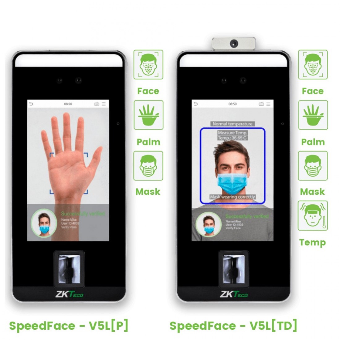 SpeedFace-V5L Time Attendance-Access System